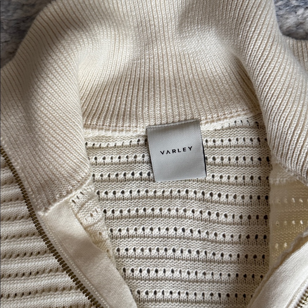 Varley Tara pointelle half zip sweater - Picture 5 of 5